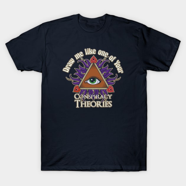 Nerdy Tee -Conspiracy Theories T-Shirt by KennefRiggles